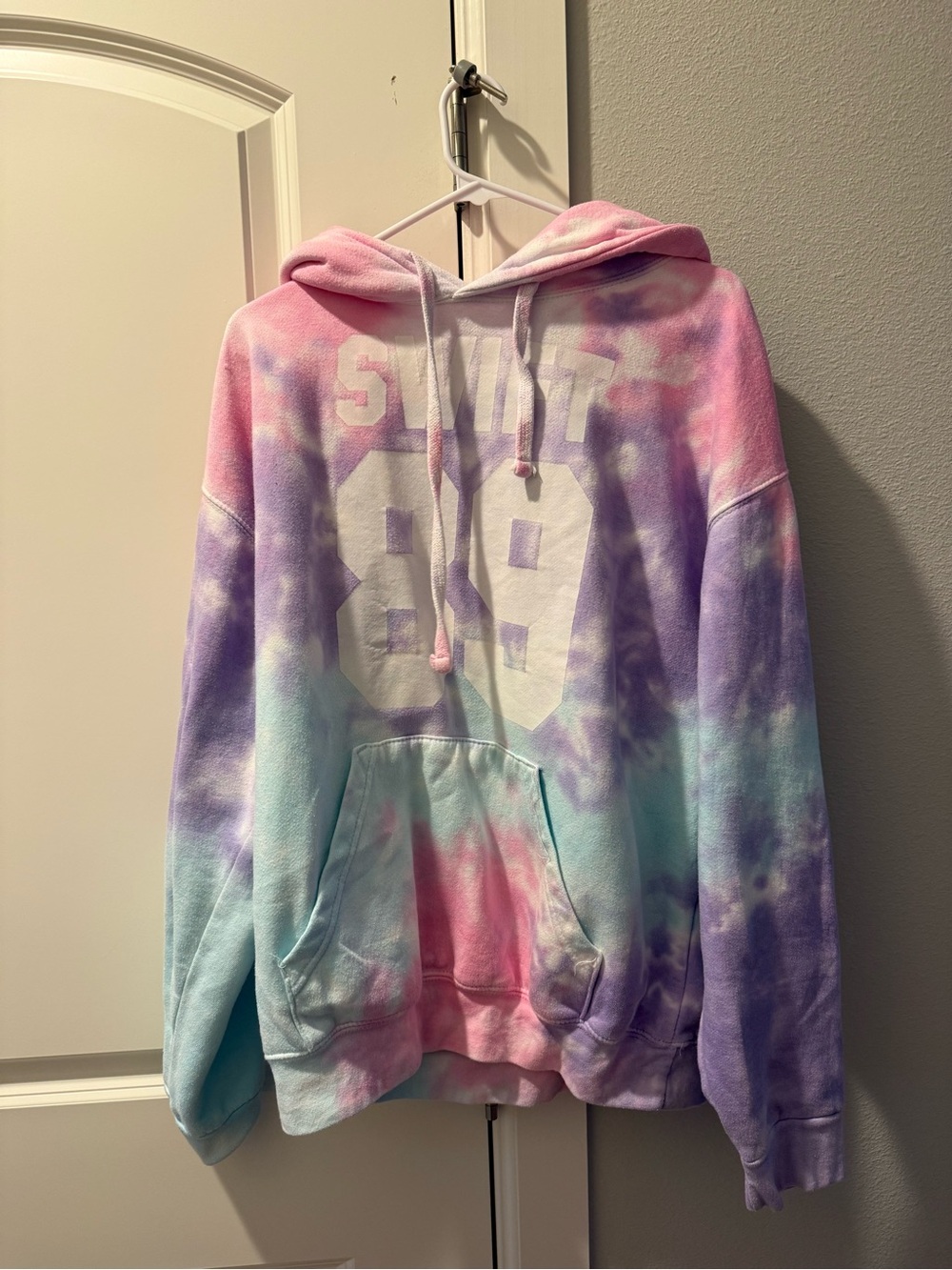 Taylor swift Tie-Dye Pastel Hoodie with '89' Graphic